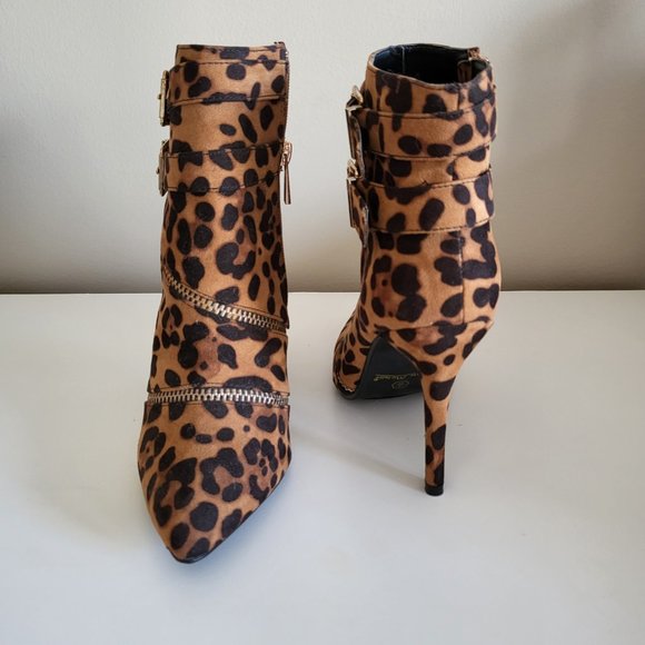Cheetah Leather Boots - Picture 2 of 9